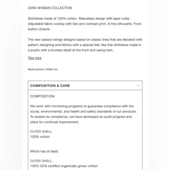 NWT Zara ZW Collection Poplin Lollipop Dress - Picture 12 of 13